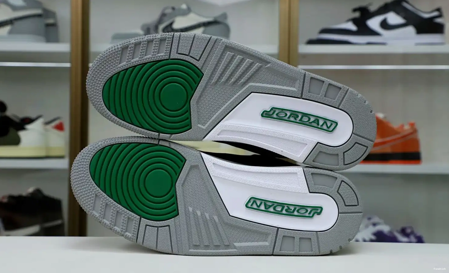 GREEN PINE JORDAN 3 AIR 0504